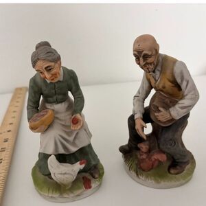 vtg ardco porcelain farmer and wife figurines
